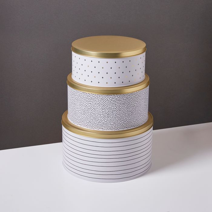 Set of three Nesting Tins - The Aurous Collection